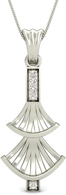 KuberBox Deceptive Charm 18K Diamond White Gold Pendant KuberBox Deceptive Charm 18K Diamond White Gold Pendant