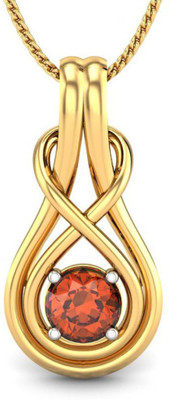 11% OFF on Candere Garnet Pear 18K Garnet Yellow Gold Pendant