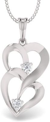 35% OFF on Bright Fashion Valentine Collection Rhodium Plated Sterling Silver Pendant