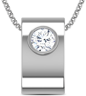 40% OFF on Jacknjewel Hallmark Certified 14K White Gold Plated 14K Diamond Gold Pendant