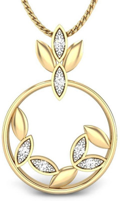 20% OFF on Candere Kaylyn Rhodium Plated Yellow Gold Pendant