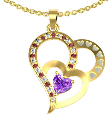 74% OFF on Suvarnadeep Rossy Yellow Gold Plated Sterling Silver Pendant