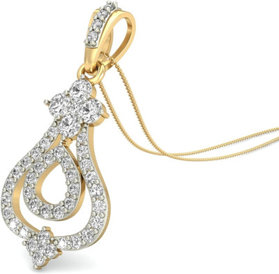 WearYourShine by PCJ The Idalis Diamond 18K Diamond Yellow Gold Pendant