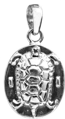 Exotic India Tortoise Sterling Silver Pendant