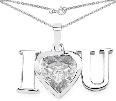 36% OFF on BridalMe Heart Shape Rhodium Plated Cubic Zirconia Sterling Silver Pendant 36% OFF on BridalMe Heart Shape Rhodium Plated Cubic Zirconia Sterling Silver Pendant