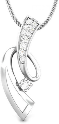 20% OFF on Candere Alissa Rhodium Plated Diamond White Gold Pendant