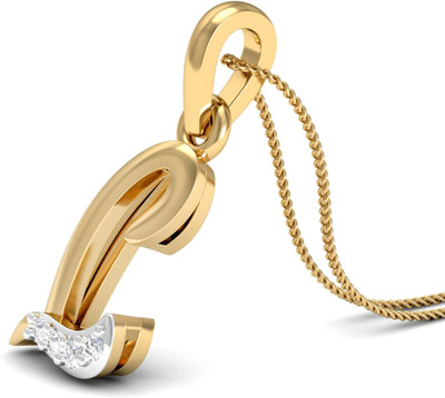 WearYourShine by PCJ The Initial L Diamond 18K Diamond Gold Pendant