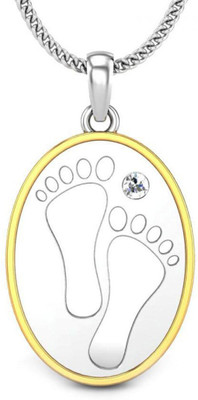 Candere Dhan Laxmi 18K Diamond White Gold Pendant