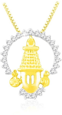 32% OFF on Sparkles Shri Balaji Diamond Gold Pendant