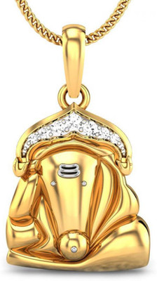 20% OFF on Candere Siddhivinayak 14K Diamond Yellow Gold Pendant