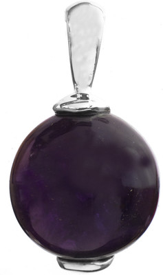 Exotic India Designer Amethyst Sterling Silver Pendant