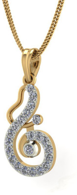 Deebeez Love Forever 18K Diamond Gold Pendant
