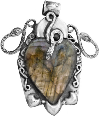 Exotic India Labradorite Serpent Sterling Silver Pendant Exotic India Labradorite Serpent Sterling Silver Pendant