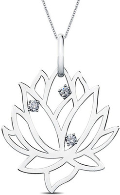 40% OFF on Jacknjewel Hallmark Certified 14K White Gold Plated 14K Diamond Gold Pendant