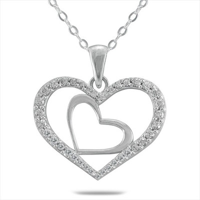 21% OFF on 925 Silver Love Forever Silver Pendant