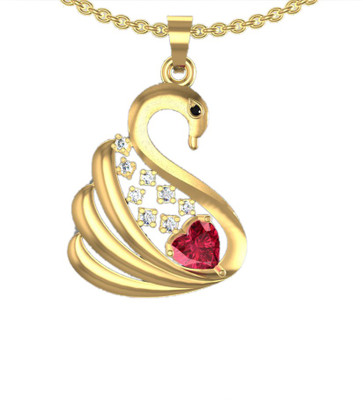 81% OFF on Suvarnadeep Rossy Yellow Gold Plated Zircon Sterling Silver Pendant
