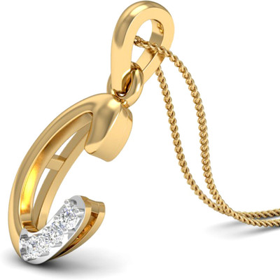 WearYourShine by PCJ The Initial C Diamond 18K Diamond Gold Pendant