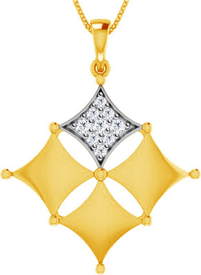 40% OFF on Jacknjewel Belle 14K Yellow Gold Plated 14K Diamond Gold Pendant