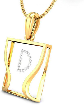 20% OFF on Candere The Initial D 18K Diamond Yellow Gold Pendant