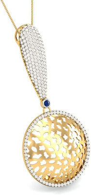 20% OFF on Aurobliss.com Glitter Club 18K Cubic Zirconia Yellow Gold Pendant