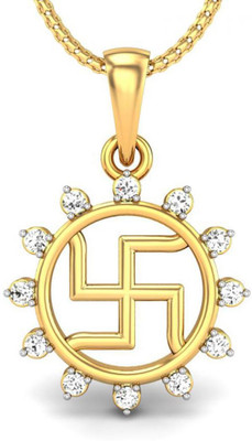 Candere Dhanashree 14K Diamond Yellow Gold Pendant