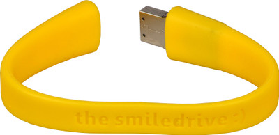 Smiledrive Wristband 8 GB Pen Drive (Yellow) 
