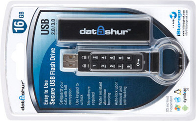 iStorage DatAshur 8 GB Security Pendrive (Black) 