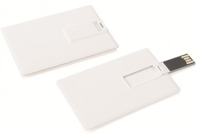 Bgl Credit Card Shape Usb 8 GB  Pen Drive (White) 