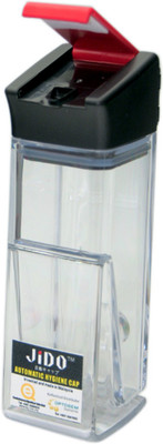 Primeway Automatic Open & Close Cap Shaker Seasoning Container - 110ml Plastic Traditional Pepper Mill Black, Pack of 1