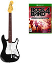 Rock Band 4 Wireless Fender Stratocaster Guitar Controller and Software Bundle: Physical Game