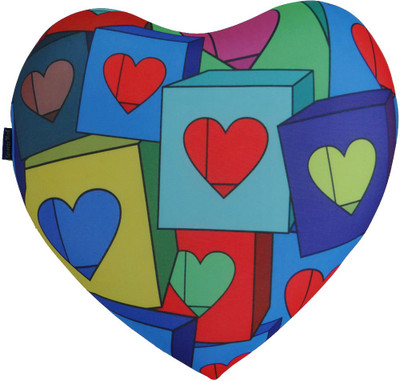 31% OFF on Squeezy Hush Micro Beads Printed Heart Cushion Travel Pillow