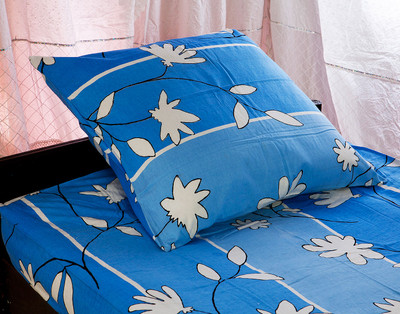 50% OFF on Tangia's Kamfhee Floral, Striped Back Cushion