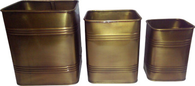 Blessed Garden Plant Container Set Pack of 3, Metal Blessed Garden Plant Container Set Pack of 3, Metal