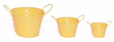 48% OFF on Blessed Garden Plant Container Set Pack of 3, Metal