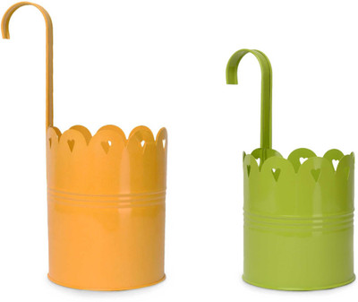 52% OFF on Color Palatte Plant Container Set Pack of 2, Metal 52% OFF on Color Palatte Plant Container Set Pack of 2, Metal