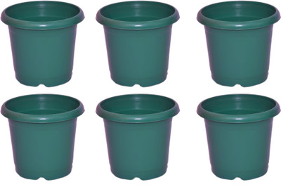 44% OFF on Blessed Plain Plant Container Set Pack of 6, Plastic 44% OFF on Blessed Plain Plant Container Set Pack of 6, Plastic