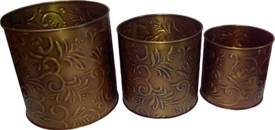 21% OFF on Blessed Garden Plant Container Set Pack of 3, Metal