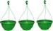 Go Hooked Basket Polythene Decorative, Hanging Plant Container Set (Pack of 3)