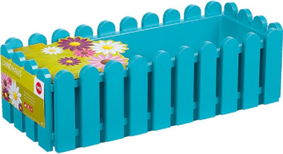 Emsa Landhaus Window Box 50 Cm Turquoise Plant Container Emsa Landhaus Window Box 50 Cm Turquoise Plant Container