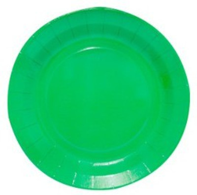 Smartcraft Plain Color Solid Paper Plate Green, Pack of 10 Smartcraft Plain Color Solid Paper Plate Green, Pack of 10