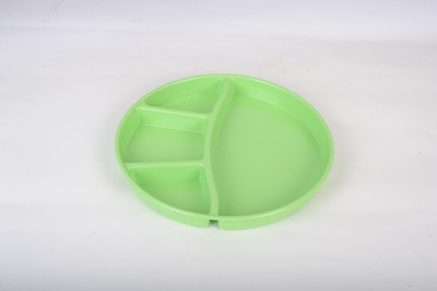 Signoraware Serving Thali Solid Plastic Plate Green, Pack of 1 Signoraware Serving Thali Solid Plastic Plate Green, Pack of 1