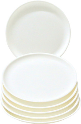 27% OFF on ASP Polyplast Kitchenpride Solid Plastic Plate Set White, Pack of 6 27% OFF on ASP Polyplast Kitchenpride Solid Plastic Plate Set White, Pack of 6