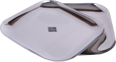 30% OFF on BM Square Full Solid Stainless Steel Plate Set Steel, Pack of 2 30% OFF on BM Square Full Solid Stainless Steel Plate Set Steel, Pack of 2