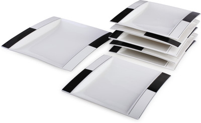 20% OFF on Fennel Ceramic Platter Engraved Ceramic Plate Set Black, White, Pack of 7 20% OFF on Fennel Ceramic Platter Engraved Ceramic Plate Set Black, White, Pack of 7