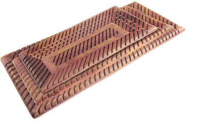 41% OFF on Pindia Elegant Solid Wood Tray Set Brown, Pack of 3 41% OFF on Pindia Elegant Solid Wood Tray Set Brown, Pack of 3