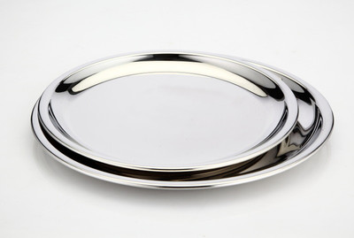 34% OFF on Ndura China811 Solid Stainless Steel Plate Set Silver, Pack of 2 34% OFF on Ndura China811 Solid Stainless Steel Plate Set Silver, Pack of 2