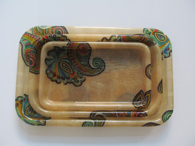 25% OFF on Chhajer Handicraft Adar Set Printed Plastic Tray Set Multicolor, Pack of 3 25% OFF on Chhajer Handicraft Adar Set Printed Plastic Tray Set Multicolor, Pack of 3