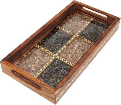 59% OFF on R S Jewels Handicraft Gemstone Serving Solid Wood Tray Multicolor, Pack of 1 59% OFF on R S Jewels Handicraft Gemstone Serving Solid Wood Tray Multicolor, Pack of 1