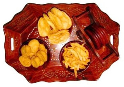 73% OFF on Onlineshoppee Afr575 Solid Wood Tray Brown, Pack of 1 73% OFF on Onlineshoppee Afr575 Solid Wood Tray Brown, Pack of 1