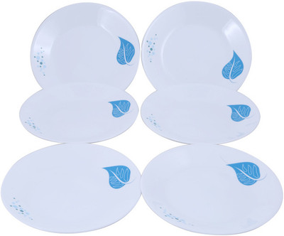 15% OFF on Corelle Foliage Small Printed Glass Plate Set White, Blue, Pack of 6 15% OFF on Corelle Foliage Small Printed Glass Plate Set White, Blue, Pack of 6